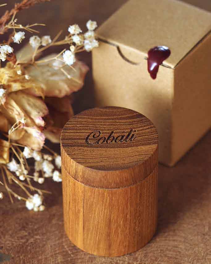 teak wood jewelry box nature inspired packaging