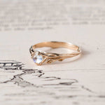 cobali gold jewelry for her moonstone engagement ring