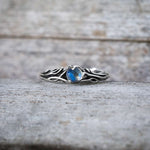 moonstone ring nature inspired silver jewelry