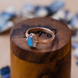 rose ring engagement ring for her natural gemstone